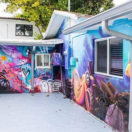 Cozy & Colorful Miami Art Canvas W/Hottub & Murals Eksteriør billede