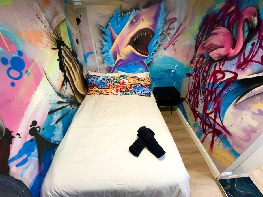 Cozy & Colorful Miami Art Canvas W/Hottub & Murals Eksteriør billede